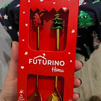 Детские новогодние ложки FUTURINO Home 2 шт.: отзыв пользователя Детский Мир