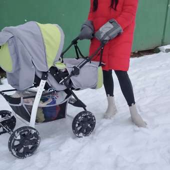 Коляска трансформер Babyton Melly Grey-Green: отзыв пользователя ДетМир