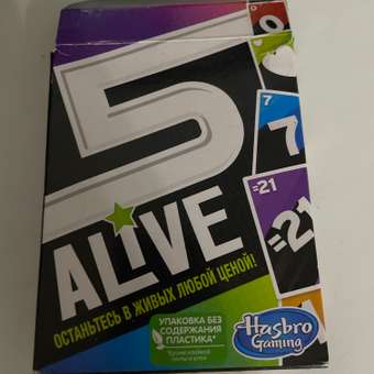 Настольная игра Hasbro Gaming карточная 5 alive: отзыв пользователя Детский Мир