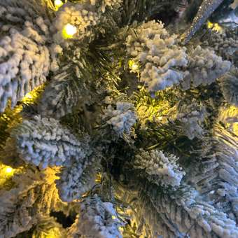 Ель Аляска заснеженная с гирляндой Империя Ёлок 180 см: отзыв пользователя Детский Мир