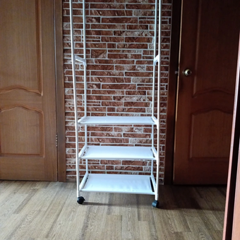 Вешалка с полками HomDoctor напольная: отзыв пользователя Детский Мир