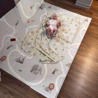 Детский складной коврик BabyGo Soft Safary 180 x 200 см: отзыв пользователя Детский Мир