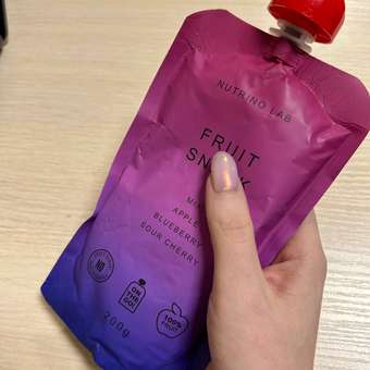 Пюре Nutrino Lab Яблоко-Черника-Вишня с 3 лет 200 г: отзыв пользователя Детский Мир