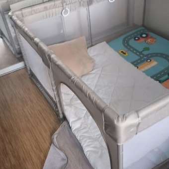 Манеж игровой BabyCare RANCHO 150*150 теплый серый: отзыв пользователя Детский Мир