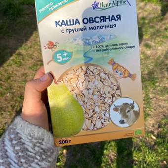 Каша Fleur Alpine овсяная груша на молоке 200г 5месяцев: отзыв пользователя ДетМир