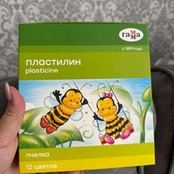 Пластилин ГАММА восковой 12 цв.: отзыв пользователя ДетМир